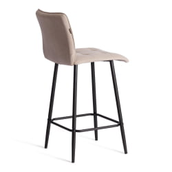 Барный стул Bari/Бари велюр, бежевый, 7, 42х55х99 см