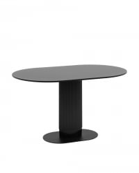 Стол овальный обеденный Mystery 130*80 черный