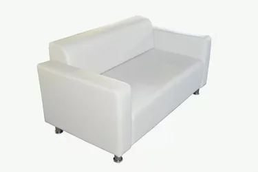 Диван с металлическими ножками Блэк 1450 Остин Уайт