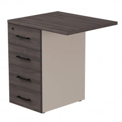 Тумба приставная с топом Еверпроф ЕВО 254Т2203 Дуб Пасадена Кашемир / Everprof EVO