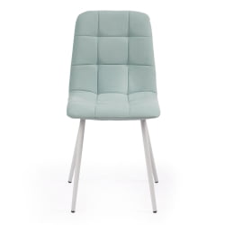 Стул CХИЛЛЙ МАКС Велюр/металл , 45 х 54 х 90 см , бирюзовый 20/белый / CHILLY MAX