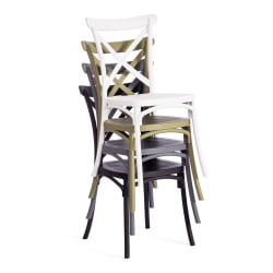 Стул CROSS (mod. PL24) пластик, 48 х 58 х 89 см, Dark-grey (темно-cерый) 15537