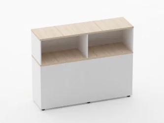 Тумба комбинированная высокая для рабочего модуля Deka 9.04.145 Туя/Белый
