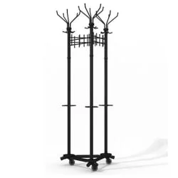 Гардеробная вешалка для одежды Гардикс 3-Т22(К) с колесиками