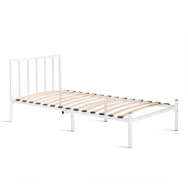 Односпальная кровать Bruno металл, 90*200 см, белый