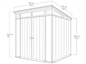 Сарай пластиковый ARTISAN 7x7