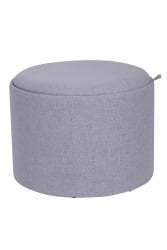 Пуф-столик с ящиком Хюгге L рогожка Серый