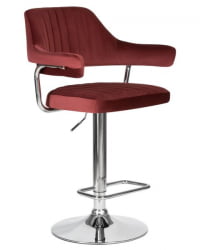 Стул барный ДОБРИН CХАРЛЙ (винный велюр (МДЖ9-35)) 2 шт / DOBRIN CHARLY (MJ9-35))