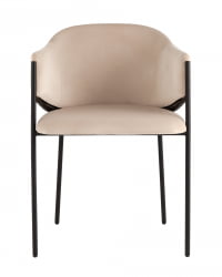 Стул Брасе велюр Молочный / Brace