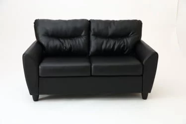 Диван двухместный Наполи Премиум Д2 Санторини 401 (черный) Категория 1