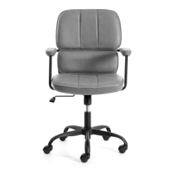 Кресло ALPHA иск. замша, Grey (Cерый)