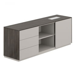 Тумба опорная 1700 левая Атлас НЗ-0211.БТ.ГС.Л Бренсон Трюфель Серый камень / Atlas NZ-0211.BT.GS.L