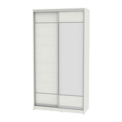 Белый шкаф-купе в прихожую Б-220х120х60-3(ВД-Д7Д8) / B-220х120х60-3(ВД-D7D8)