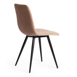 Стул CHILLY X (mod. 7096-1) ткань/металл, 45x53х88 см, высота до сиденья 50 см, бежевый barkhat 5/черный