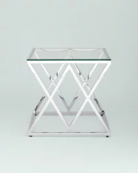 Журнальный стол ИНСИГНИЯ 55x55 Серебро