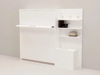 Откидная кровать с полкой Смарт 1 К 1600+П правая Венге