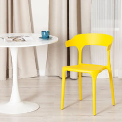 Стул TON (mod. PC33) пластик, 48 x 48 x 74 см, желтый (Yellow Y-01)