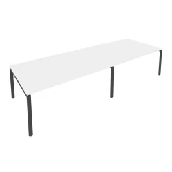 Переговорный стол (2 столешницы) Metal System Б.ПРГ-2.5 Белый/Антрацит