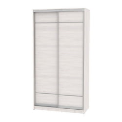 Белый шкаф-купе в прихожую Б-220х120х60-1(ЯАС-Д7Д7) / B-220х120х60-1(ЯАС-D7D7)
