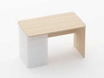 Стол прямой под встроенную тумбу Glassy 1.101.12Л Венге