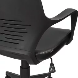 Кресло офисное БРАБИКС Приме ЕКС-515 экокожа Черный / BRABIX Prime EX-515