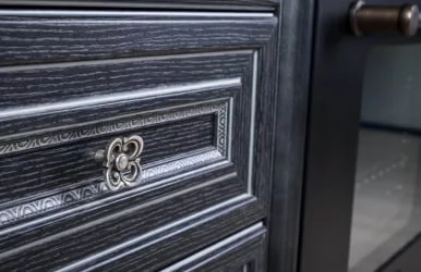 Тумба кухонная 800 с 2 ящиками (4) Италия ЛД 275.156.000 Черный Дуб темный