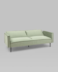 Диван прямой Кассель велюр Светло-салатовый