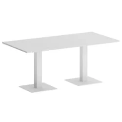 Стол прямоугольный ХОМЕ ОФФИCЕ ВР.СП-5-180.2 Белый/Белый металл / HOME OFFICE VR.SP-5-180.2