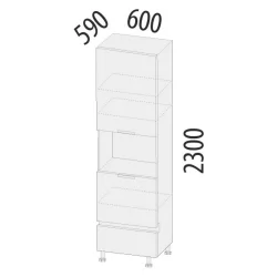 Пенал кухонный (лев/прав) Дакота 103.76