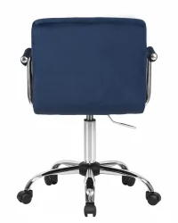 Офисное кресло для персонала DOBRIN TERRY Синий велюр MJ9-117