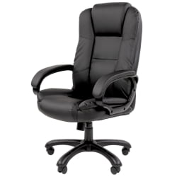 Кресло офисное CHAIRMAN 600 экокожа Черный