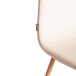 Стул BREEZE (mod. JSC-58) Велюр/металл , 44 х 53 х 86 см, Creamy (кремовый) HLR 5 / натуральный