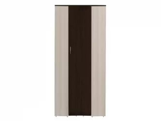 Угловой шкаф в прихожую Ольга 9.1 Ясень шимо светлый Венге