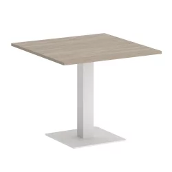 Стол журнальный квадратный ХОМЕ ОФФИCЕ ВР.СП-5-90.2 Дуб Аттик/Белый металл / HOME OFFICE VR.SP-5-90.2