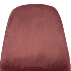 Кухонный стул BREEZE (mod. 4724) вельвет/металл, 44 х 53 х 87 см, Coral (коралловый) HLR44 / белый