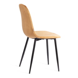 Стул BREEZE (mod. JSC-58) Велюр/металл , 44 х 53 х 86 см, brown (коричневый) HLR12 / черный