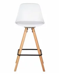 Стул полубарный DOBRIN RONNI Белый ZL-W-02