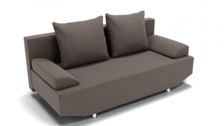 Диван велюр Сити (ЗР) Цвет фасада: Серо коричневый; Тип: Прямой; Материал фасада: Металл/Велюр