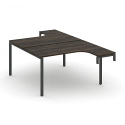 Рабочая станция-надставка на опорные тумбы CОНCЕПТ CН.ДСАН-001 Дуб Мали Антрацит / CONCEPT CN.DSAN-001