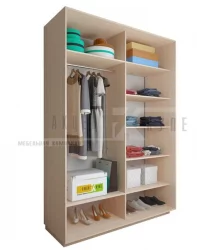 Шкаф-купе 2-х дверный Акцент-Сим ДЗ 1000х600 Дуб молочный