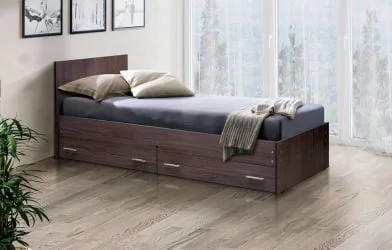 Кровать с ящиками на уголках №4 ЛДСП 900*2000 Клен