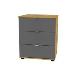 Комод Алиса(K5)657х540х459сторцевойручкой(ДВ-Графит)