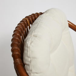 ТЕРРАСНЫЙ КОМПЛЕКТ NEW BOGOTA (2 кресла + стол) /с подушками/ ротанг, кресло 61х67х78,5 см, диаметр стола 50см, coco brown (коричневый кокос)