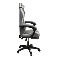 Кресло 907 KINGQUEEN, замша, цвет серый с массажем, арт 907-Dark-Grey