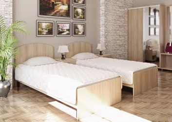 Тумба прикроватная с дверью и полкой (правая) LIGHT С-ТПД-2 Пр Акация Лорка