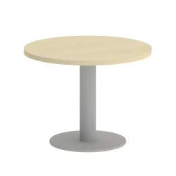 Стол журнальный круглый ХОМЕ ОФФИCЕ ВР.СП-5-60.1Г Клен/Серый металл / HOME OFFICE VR.SP-5-60.1G