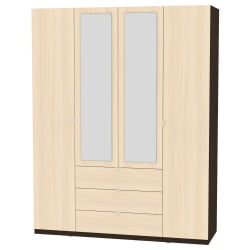 Шкаф распашный Р-230х180х45-3-ТР-М(Венге-ДМ) / R-230х180х45-3-TR-M(Венге-ДМ)