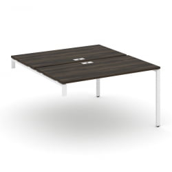 Двойной стол-надставка на опорную тумбу CONCEPT CN.DSN-003 Дуб Мали Белый