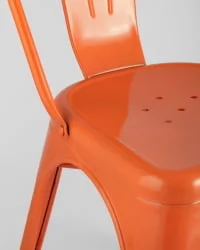 Стул ТОЛИКС с высокой спинкой Оранжевый глянцевый / TOLIX