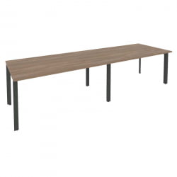 Стол переговорный (2 столешницы) ONIX O.MP-PRG-2.4 Дуб Аризона/Антрацит